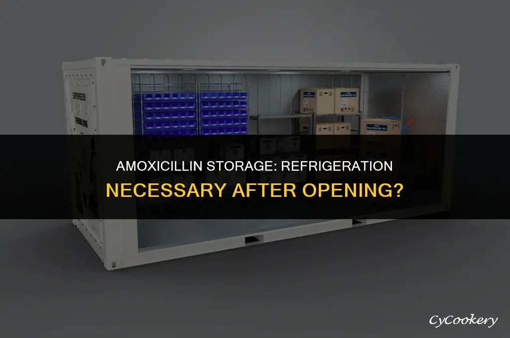 is amoxicillin supposed to be refrigerated after opening