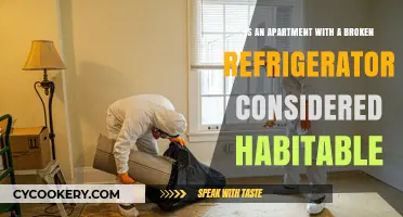 Is an Apartment with a Broken Refrigerator Considered Habitable?