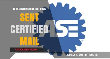 ASE Refrigerant Test Book: Sent Certified Mail for Secure Delivery