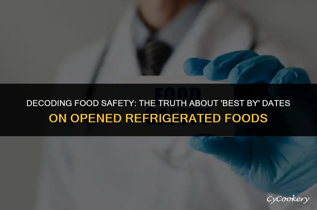 is best by date for opened refrigerated food safe