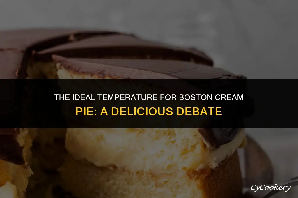 is boston cream pie supposed to be served refrigerated