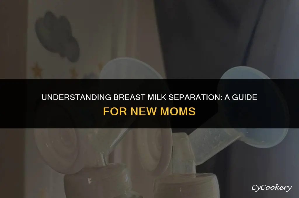 is breast milk supposed to separate when refrigerated