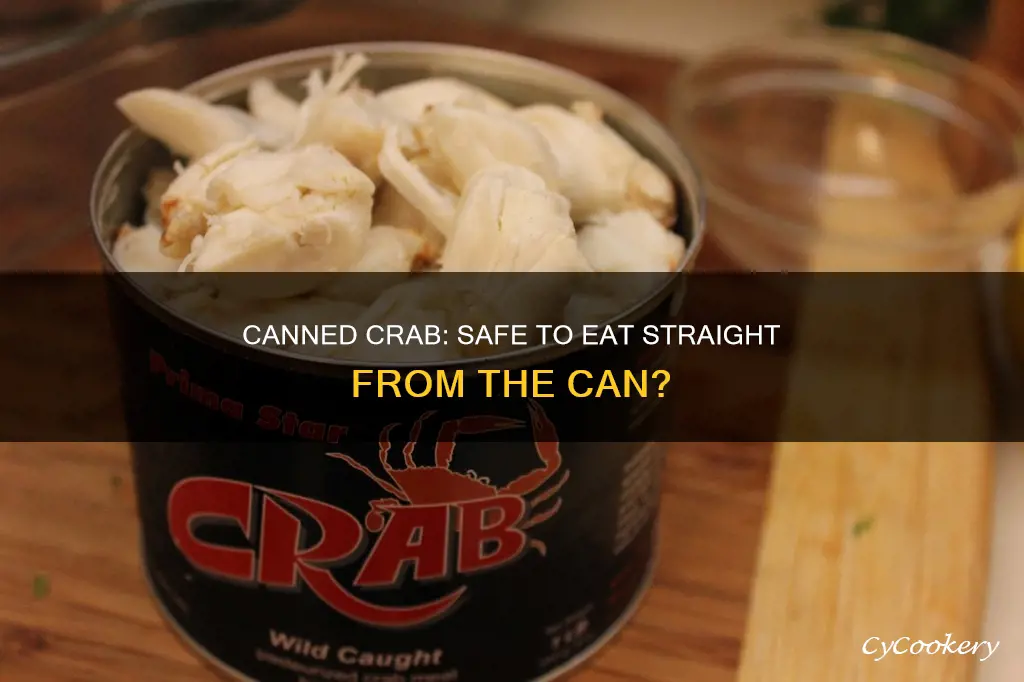 is canned steamed cooked crab ready to eat