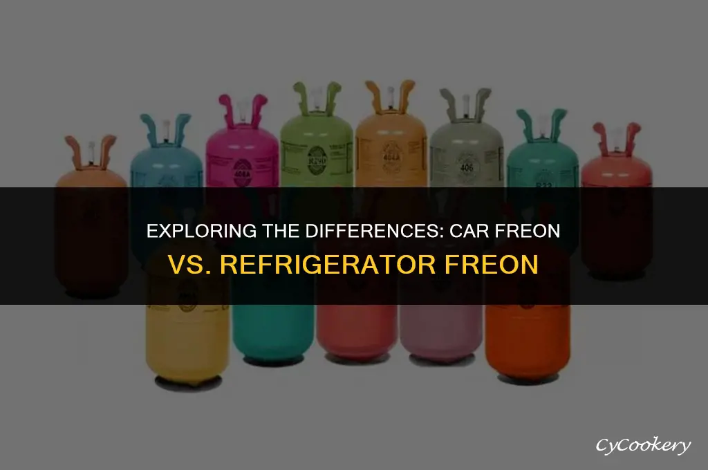 is car freon the same as refrigerator freon