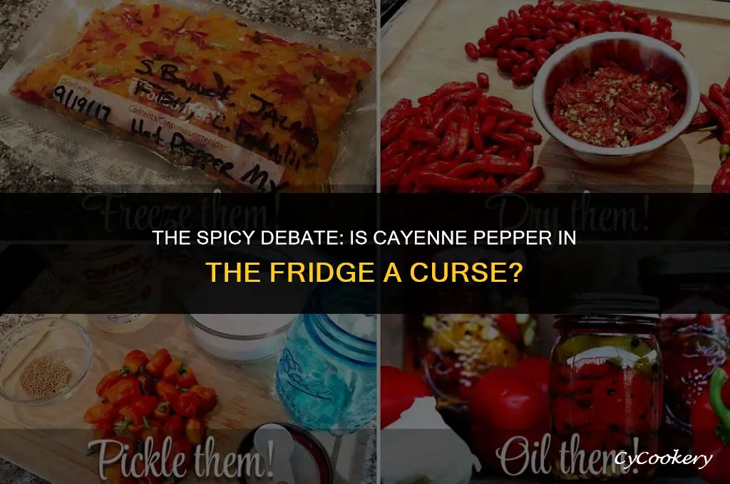 is cayenne pepper in the refrigerator a curse