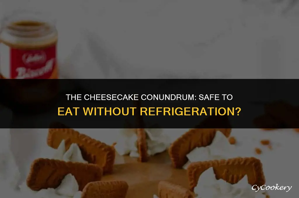 is cheesecake safe to eat if not refrigerated