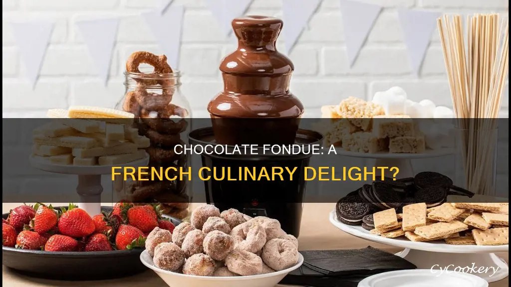 is chocolate fondue french