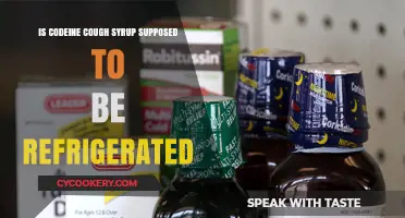 Proper Storage of Codeine Cough Syrup: Refrigeration Necessary?