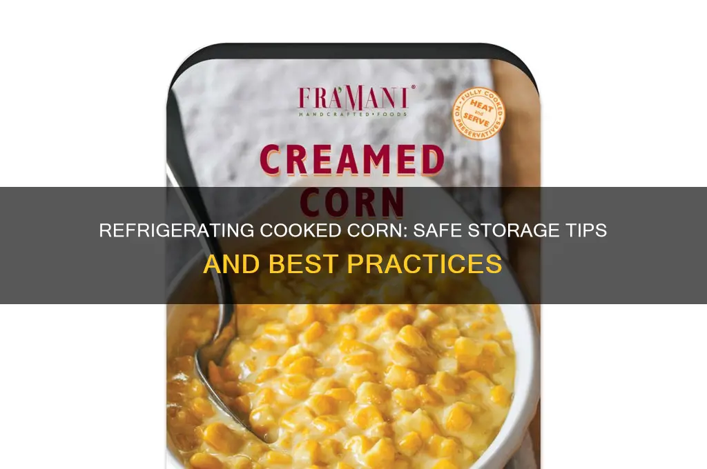 is cooked corn ok in the refrigerator