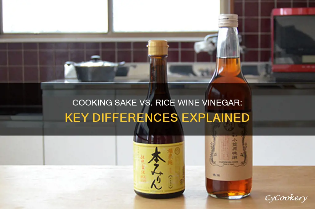 is cooking sake the same as rice wine vinegar