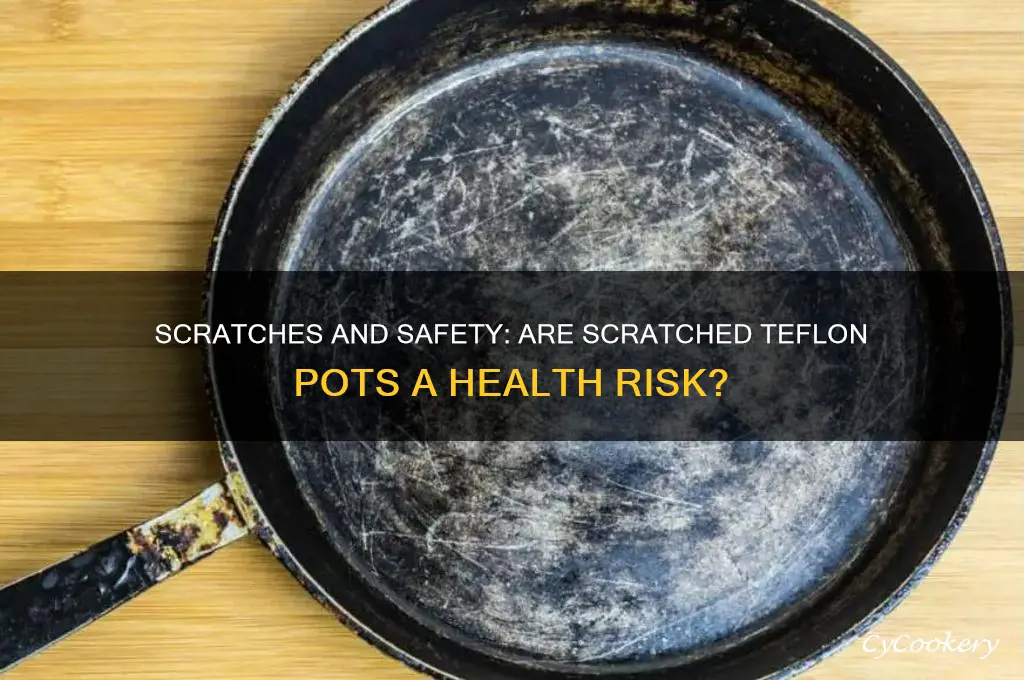 is cooking scratched teflon pots dangerous