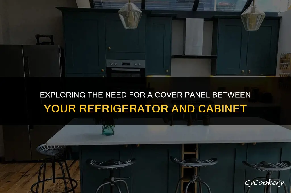 is cover panel necessary between refrigerator and cabinet