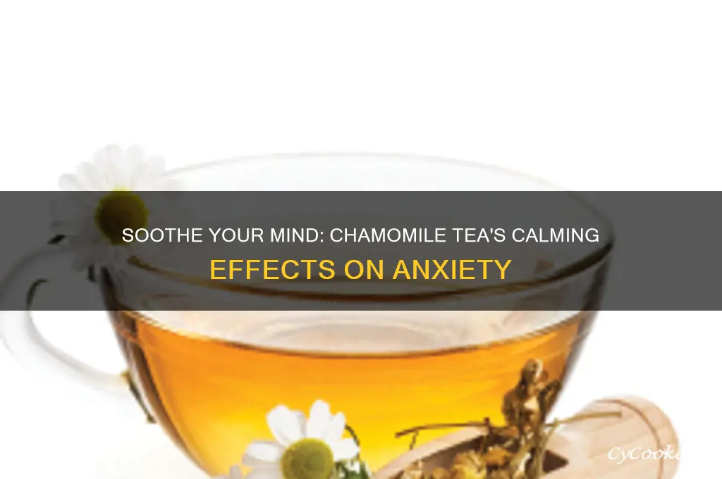 is cozy chamomile tea good for anxiety