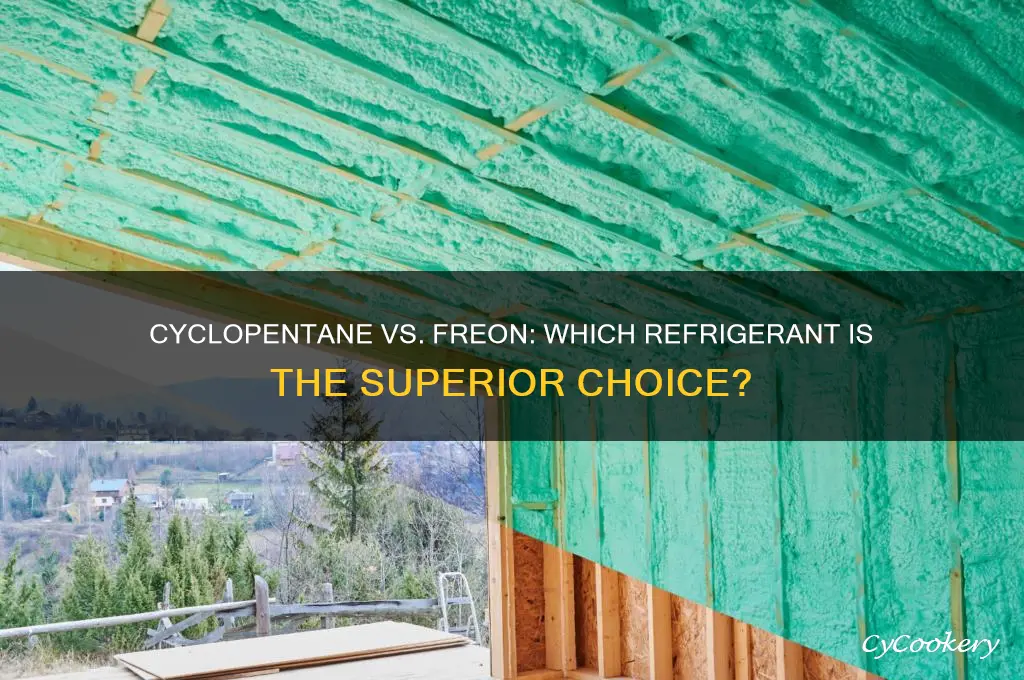 is cyclopentane or freon better for refrigeration