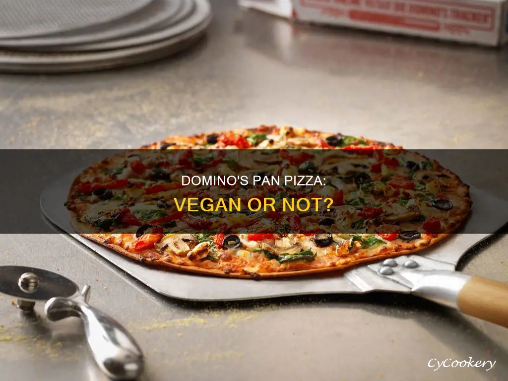 is dominos pan pizza vegan