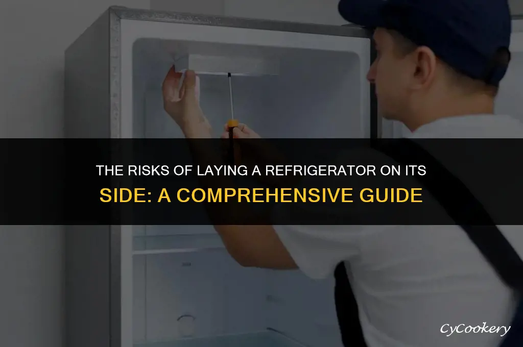 is dont laying a refrigerator on its side bad