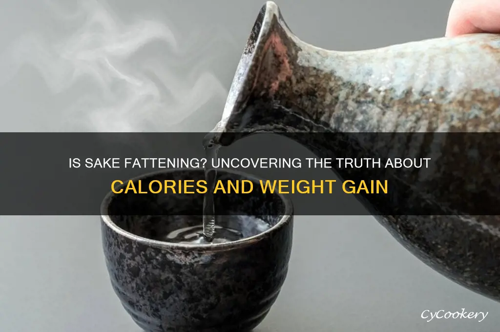 is drinking sake fattening
