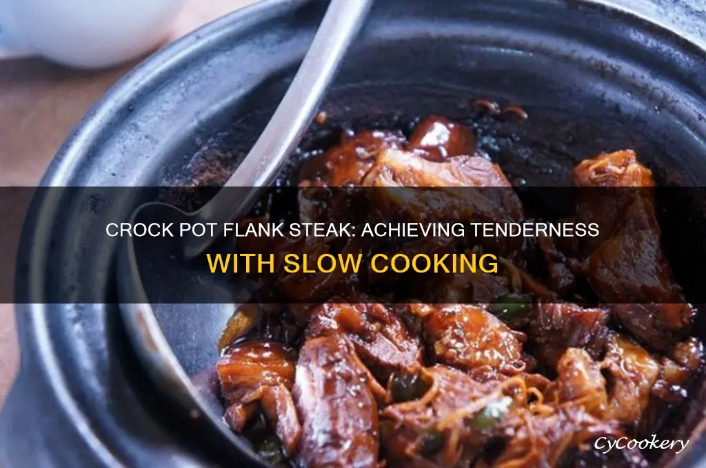 is flank steak tender when cooked in crock pot