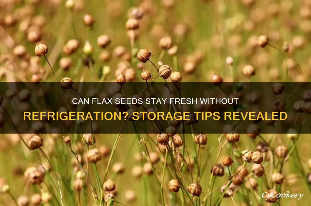 is flax seeds ok if not refrigerated
