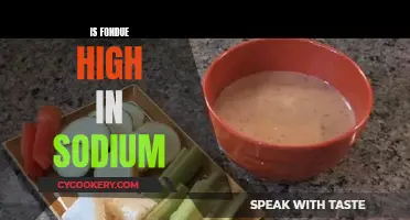 Fondue's Sodium Content: A Salty Surprise?