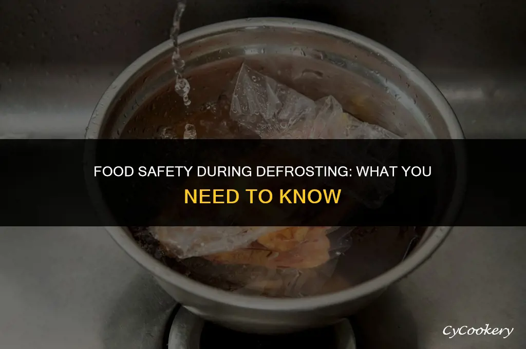 is food still safe when refrigerator is defrosting
