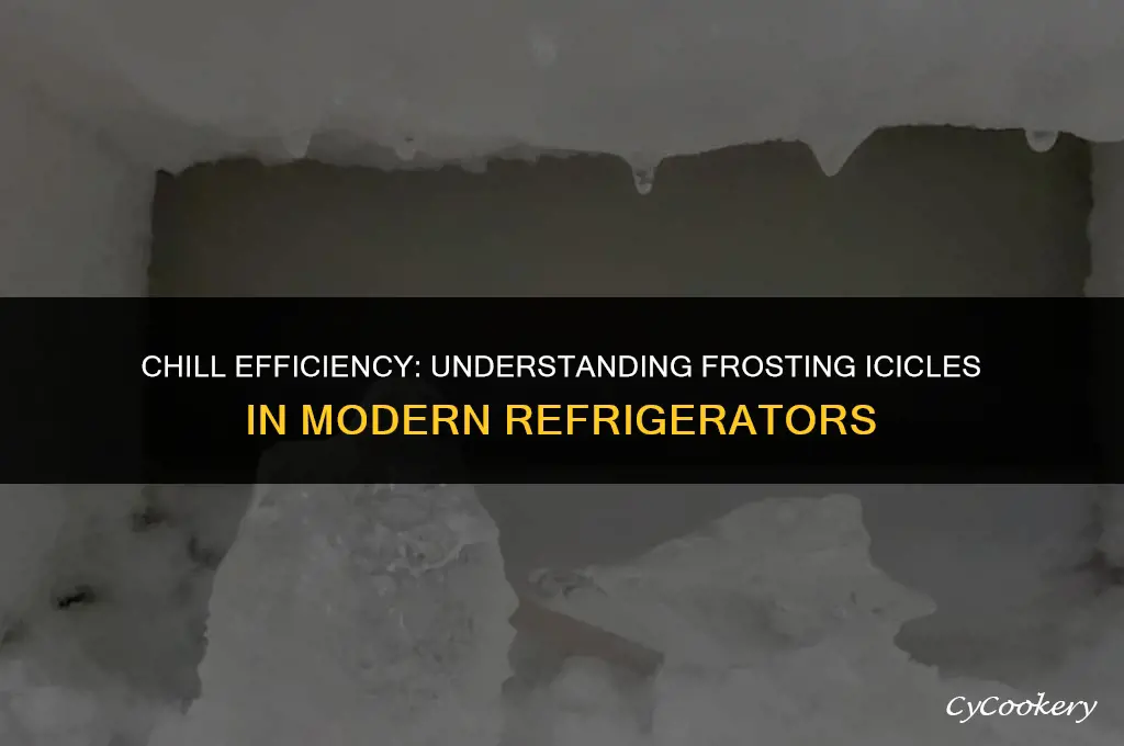 is frosting icicles normal in energy efficient refrigerator freezer