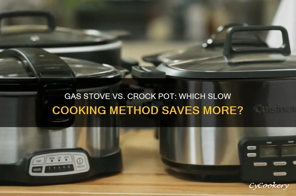 is gas stove slow cooking cheaper than crock pot