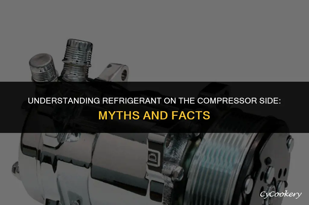 is getting refrigerant on the compressor side bad