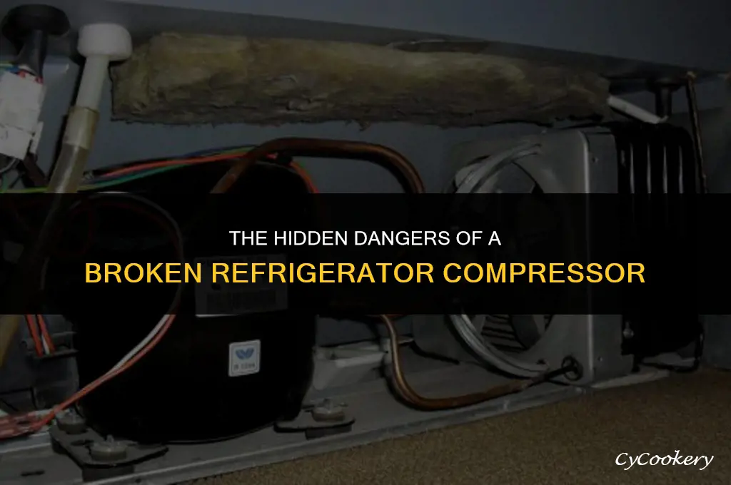 is having a broken compressor on refrigerator dangerous