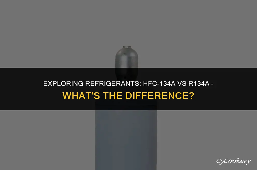 is hfc-134a refrigerant the same as r134a