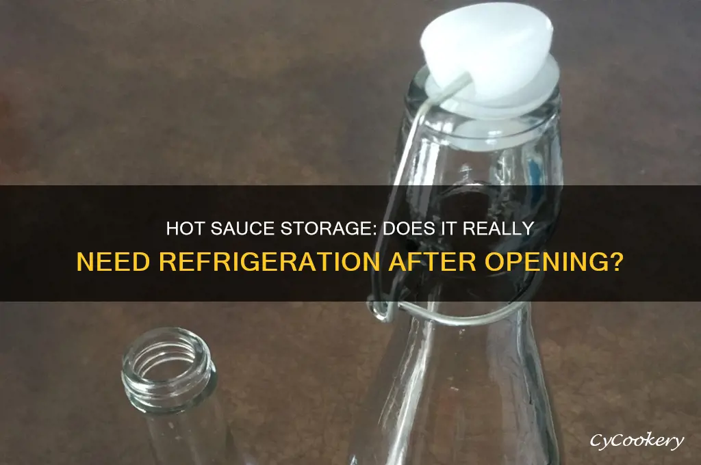 is hot sauce okay to not refrigerated