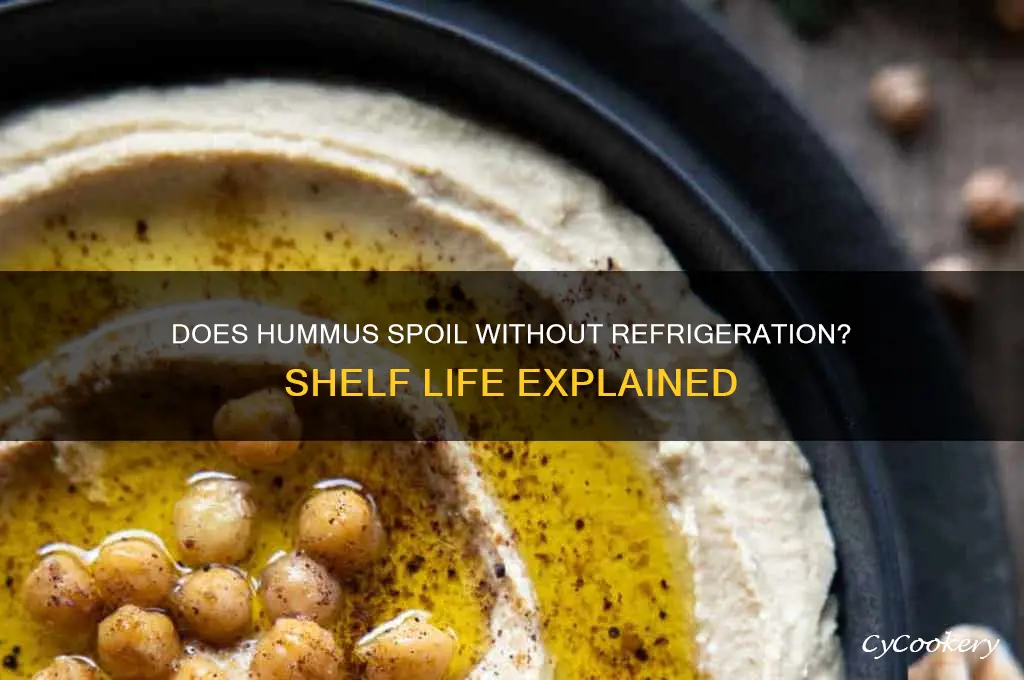 is hummus go bad if not refrigerated