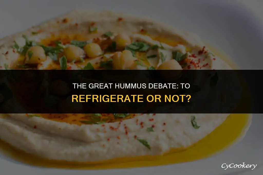 is hummus ok to eat if not refrigerated