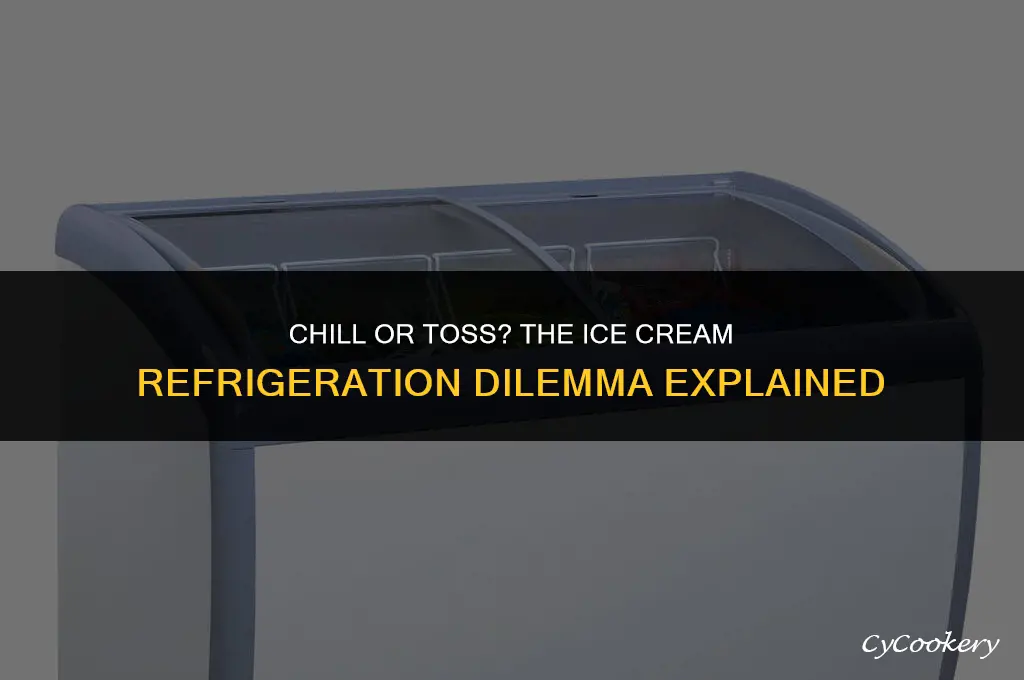 is ice cream still safe if lrft in refrigerator