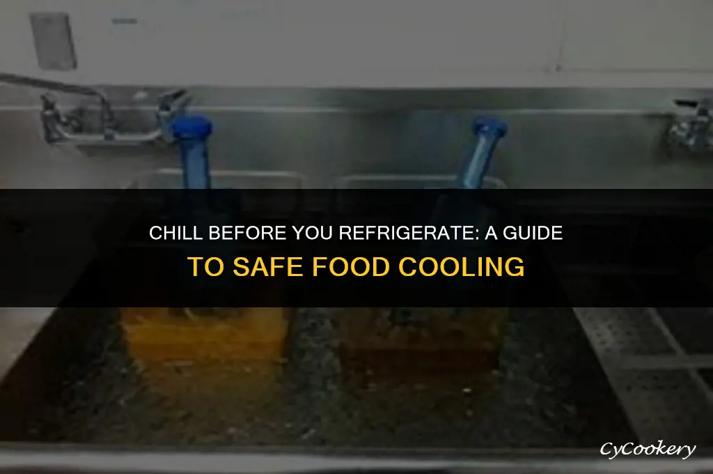 is is necessary to cool food before refrigerating