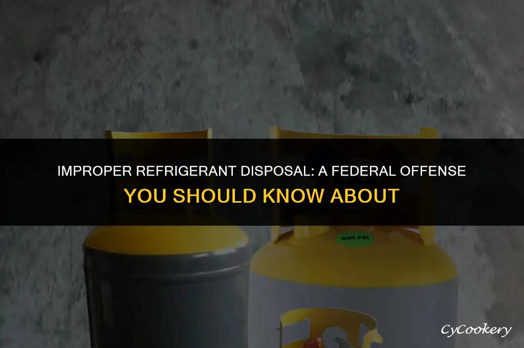 is it a federal offense inor disposing refrigerant