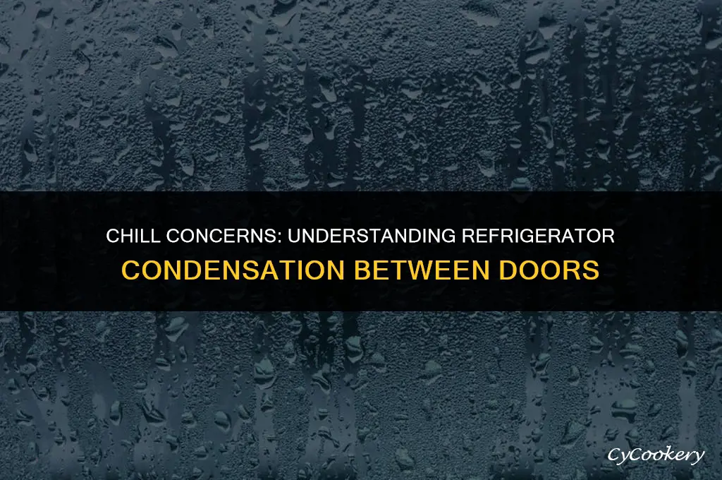 is it bad if your refrigerator condensation between doors