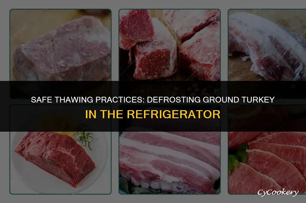 is it bad to defrost ground turkey in refrigerator