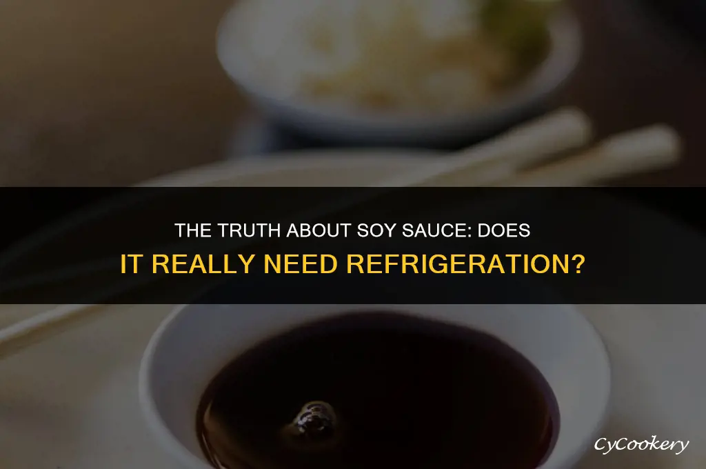 is it bad to eat soy sauce not refrigerate