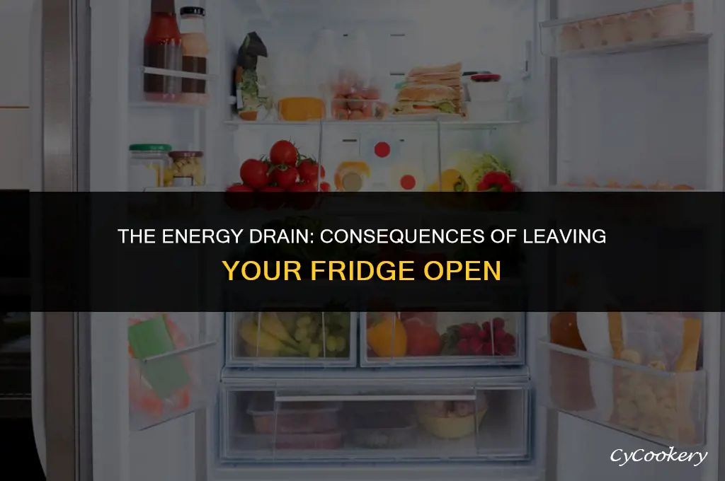 is it bad to leave a refrigerator open