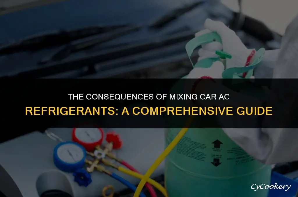 is it bad to mix car ac refrigerant