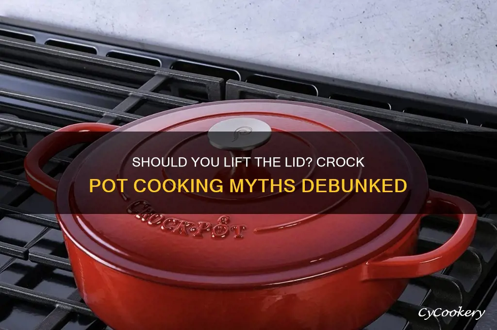 is it bad to open a crock pot while cooking