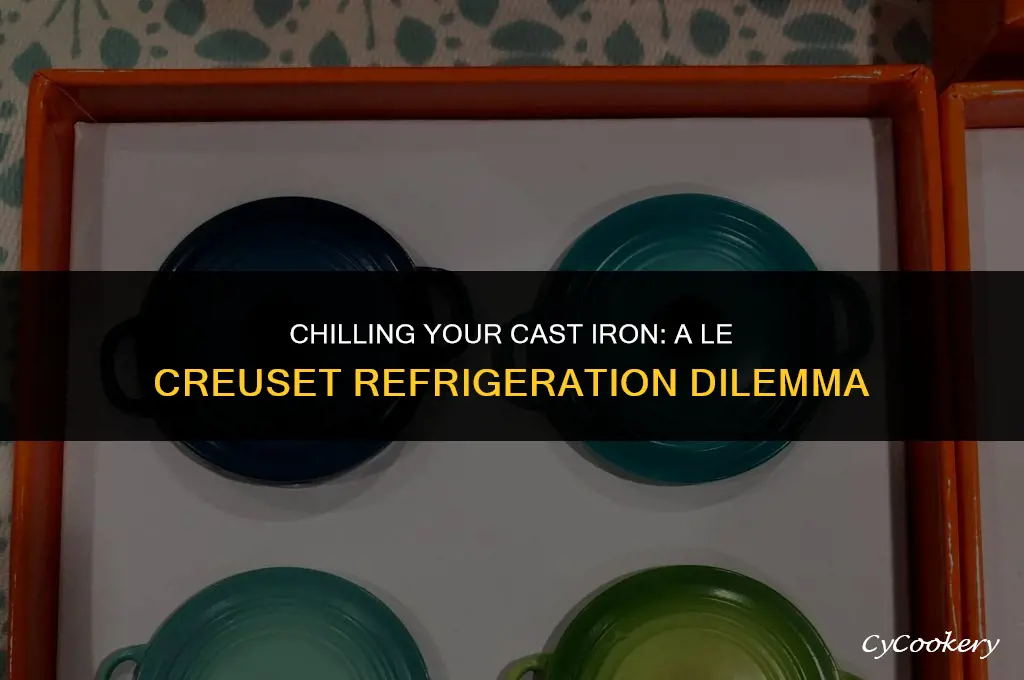 is it bad to refrigerate cast iron le cruset