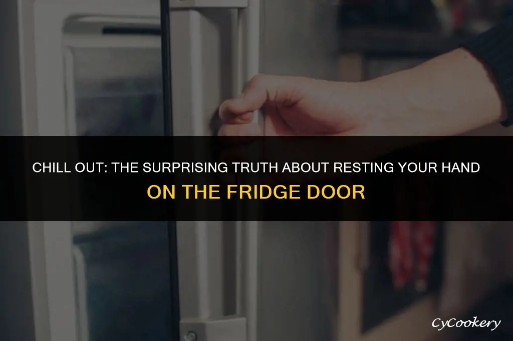 is it bad to rest hand on refrigerator door