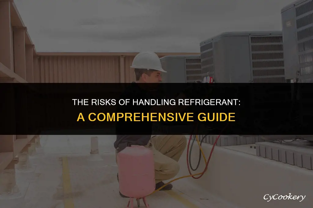 is it bad to touch refrigerant by hand