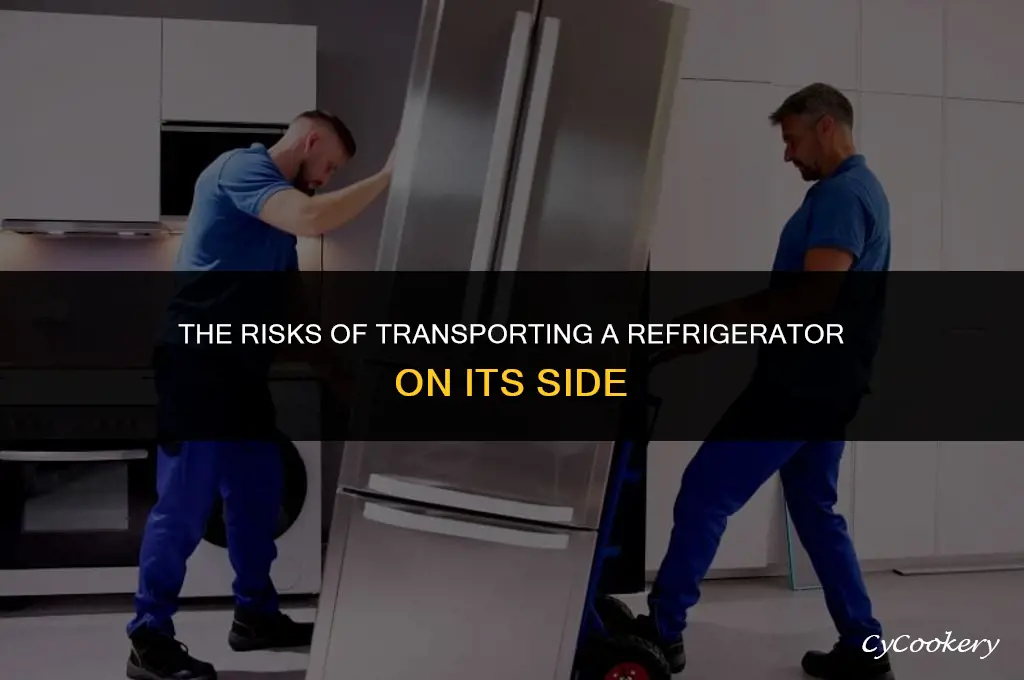 is it bad to transport a refrigerator laying down