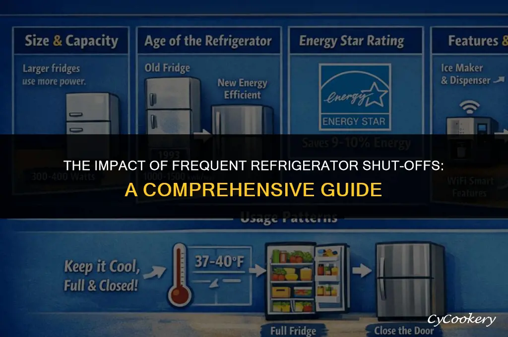 is it bad to turn off a refrigerator frequently