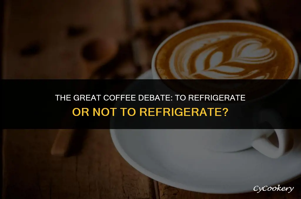 is it best to refrigerate coffee or not