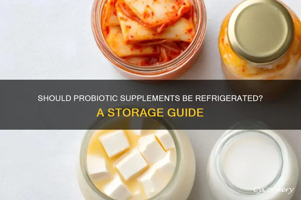 is it best to refrigerate probiotic supplenents