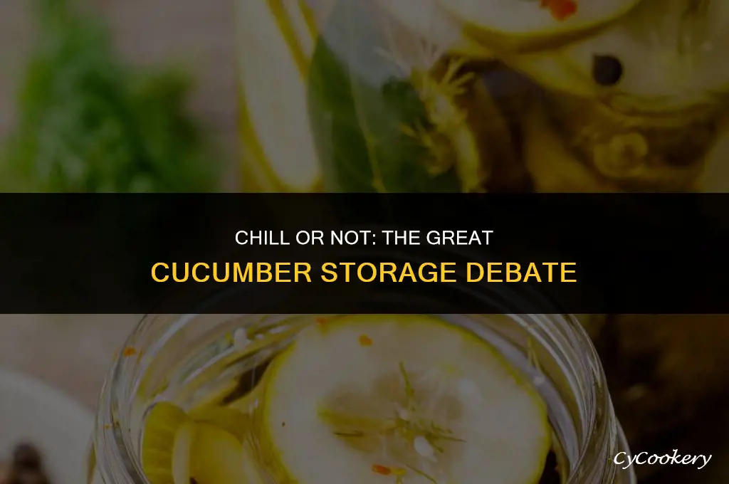 is it best to store cucumbrs in the refrigerator
